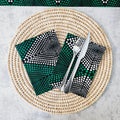 Set of 4 | 8 Napkins | 40x40cm | Ankara Wax, 100% Cotton