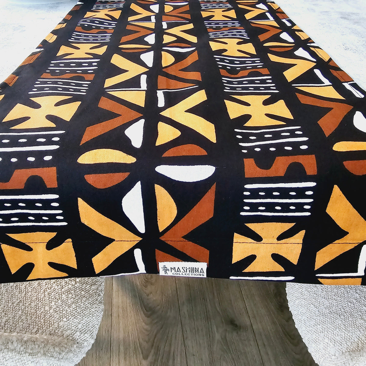 Table Runner 160x35cm | 180x35 | 200x35cm | 100% Cotton African Print Fabric