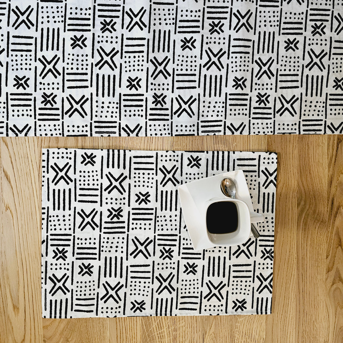 Handmade Set of 4 | 8 Placemats | 32cmx42cm | Bohemian Inspired Washable Placemats | 100% Cotton Placemats.