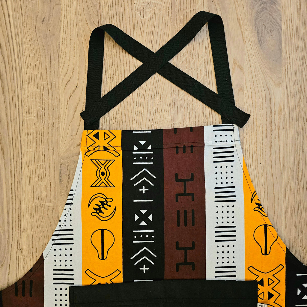 Handmade African Print Apron with Pocket
