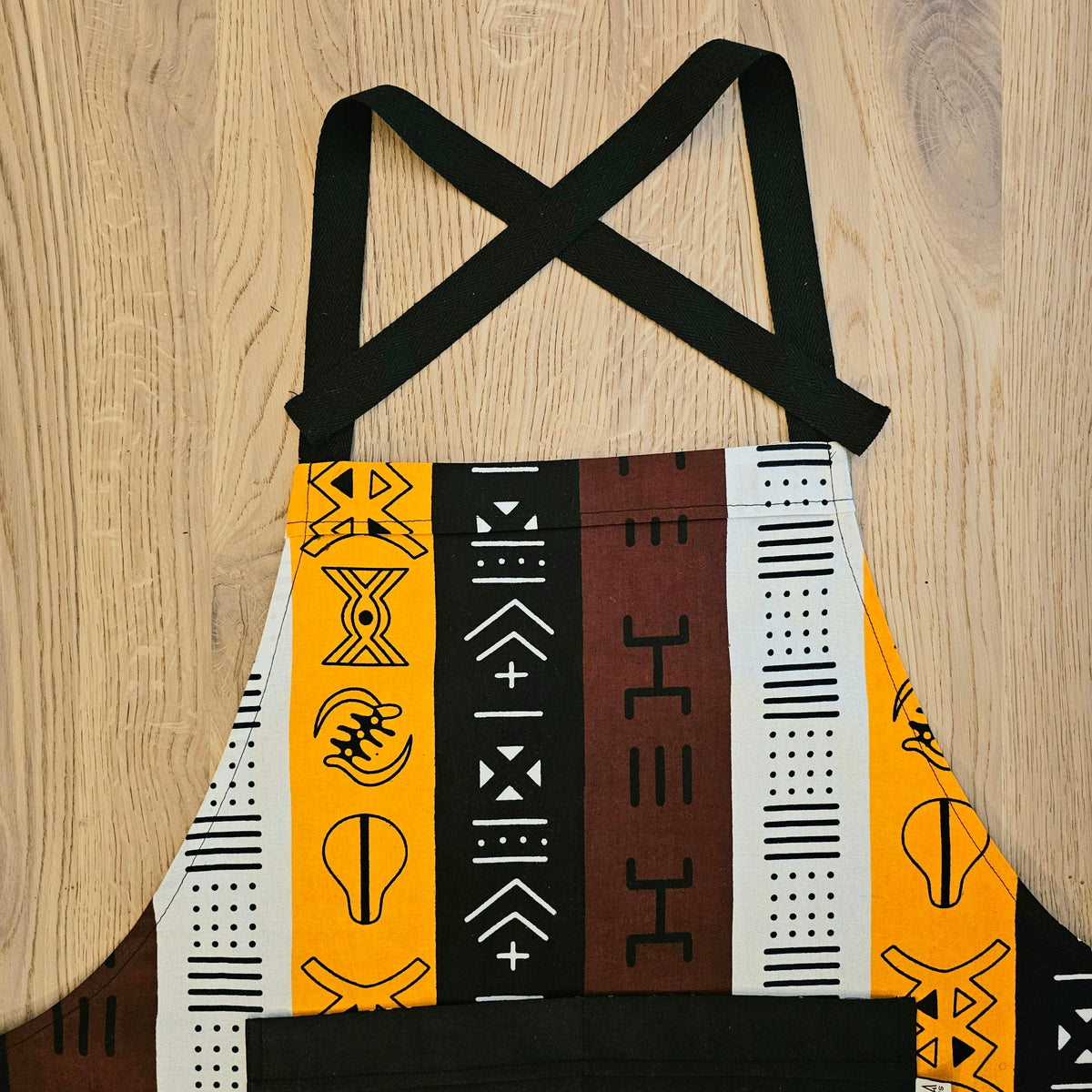 Handmade African Print Apron with Pocket